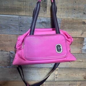 Coach weekender duffle bag in pink